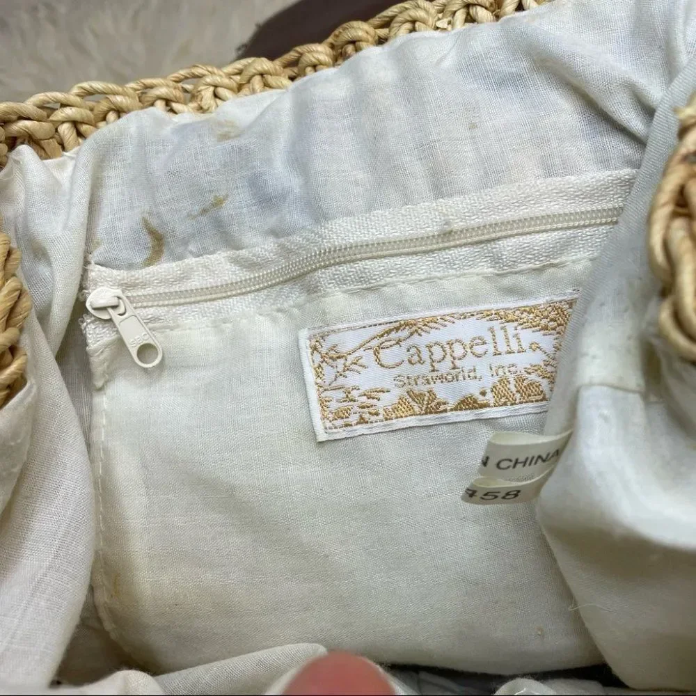 Cappelli Crochet Toyo Straw Backpack